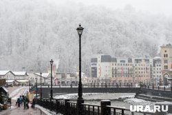 В районе горнолыжного курорта «Роза Хутор» из-за сильных снегопадов и ветра сошла лавина