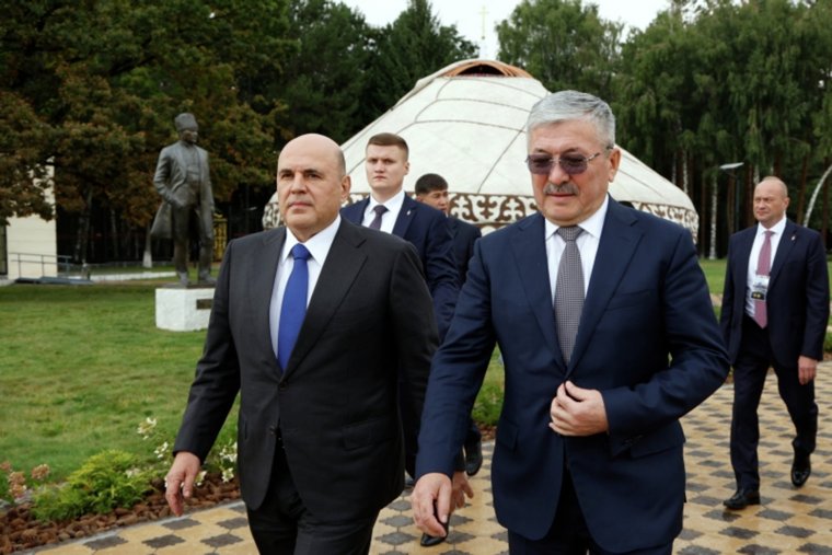 Премьер-министр России Михаил Мишустин побывал в культурном центре «Рух Ордо» в киргизской Чолпон-Ате