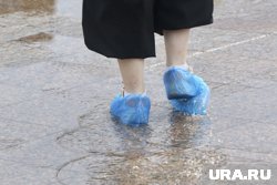 В Кургане прошел мощный ливень