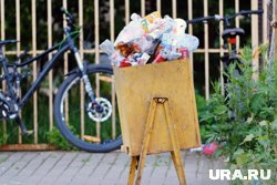 Причиной конфликта послужила уличная урна