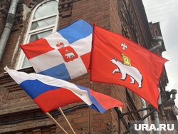 Изображение медведя можно увидеть во многих местах Перми