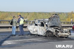 На трассе столкнулись три автомобиля