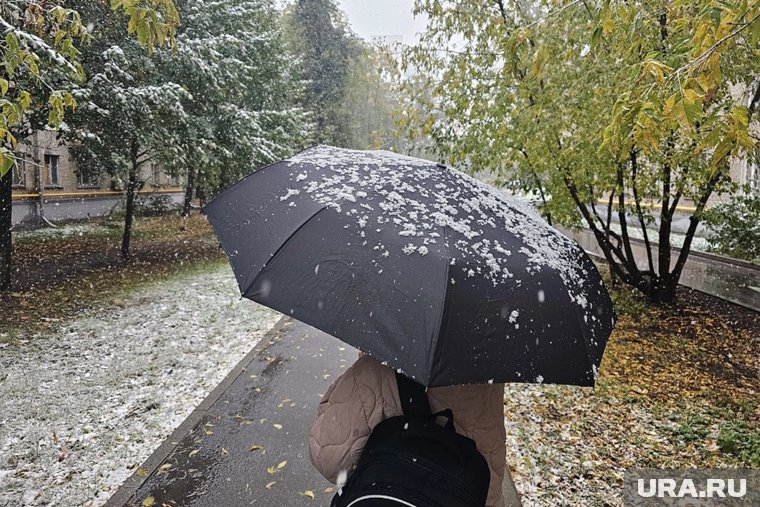 Первый снег в Тюмени начался 30 сентября