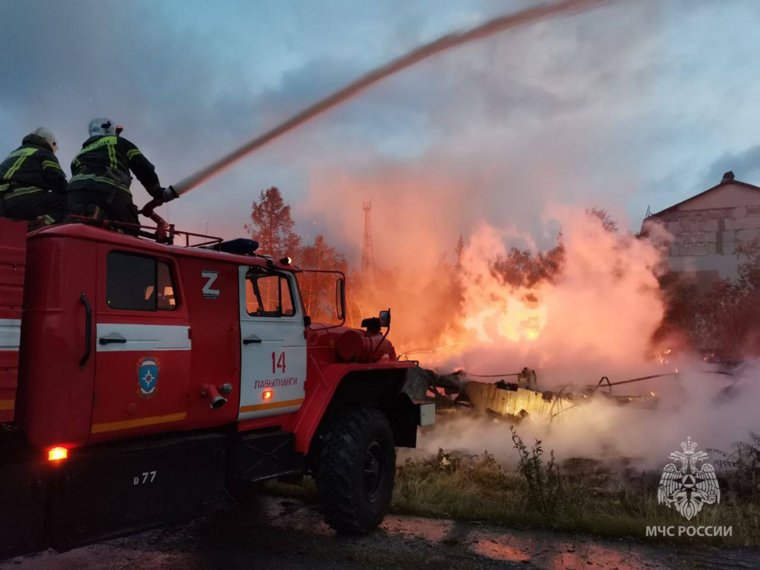 Площадь пожара составила 612 квадратных метров