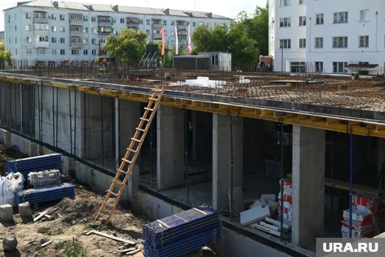 В центре Кургана обрушилась часть строящегося ЖК (архивное фото)
