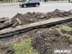 В Кургане заменят старые бордюры на новые и выпрямят участок дороги у Центрального парка