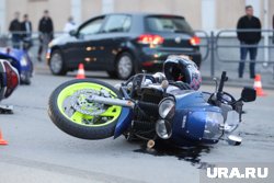 Байкершу с тяжелыми травмами госпитализировали (архивное фото)