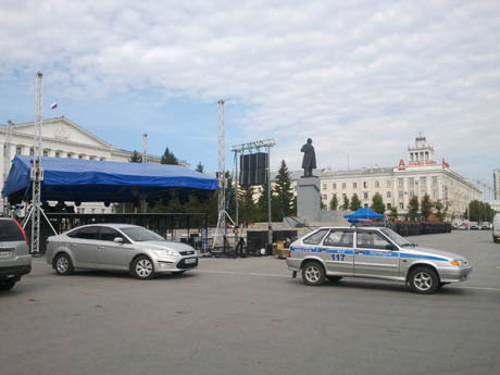 В Кургане полицейские оцепили центральную площадь. Столица региона готовится к своему 333-летию