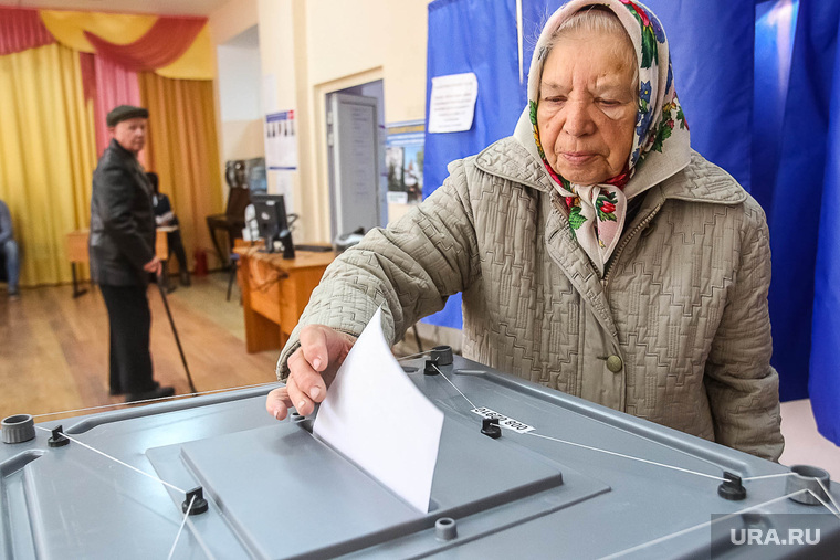 Выборы-2015. Тюмень, пенсионерка, бабушка, голосование