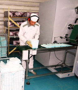 Заключенные ИК-18 отрабатывали долги на производстве памперсов