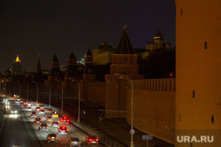 Отключение подсветки Кремля в рамках акции "Час Земли". Москва, кремль, час земли
