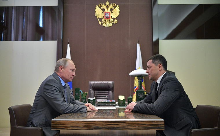 Владимир Путин встретился с новым главой Псковской области Михаилом Ведерниковым