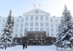 Административные здания Ханты-Мансийска. Иллюстрации, дом правительства, хмао