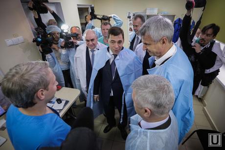 Пресс-тур по социальным объектам Нижнего Тагила с Куйвашевым и Носовым. Строящийся Детский сад, открытие дороги, Кардиологическое отделение центральной больницы. Нижний тагил