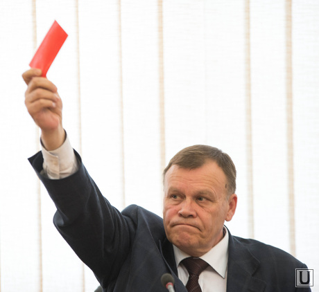 Александр Якоб отчитывается перед гордумой Екатеринбурга за 2013 год., крицкий владимир, мандат, красная карточка