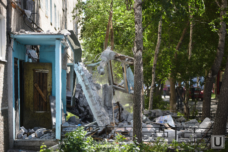 Взрыв на Сыромолотова, 28. Екатеринбург, разрушенный дом