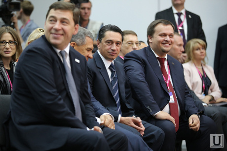 ИННОПРОМ-2014. День первый - совещания, заседания, подписания. Екатеринбург, куйвашев евгений, сиенко олег, никитин андрей