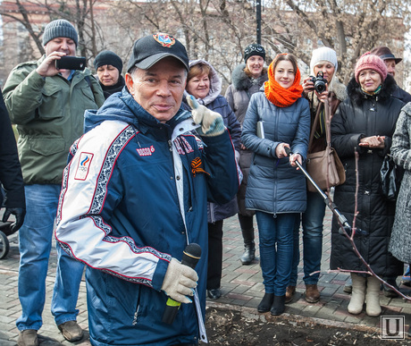 Олег Газманов посадил дерево Победы. 8.04.2014. Тюмень, газманов олег
