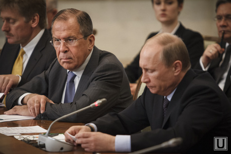 Саммит Россия-ЕС. Приезд гостей и пленарное заседание, путин владимир, лавров сергей