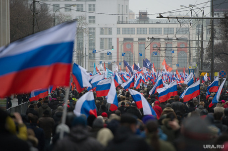 Траурное шествие памяти Бориса Немцова в Москве