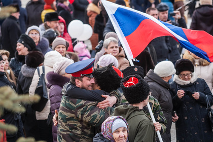 Митинг в поддержку Крыма 18.03.2014. Тюмень, митинг крым