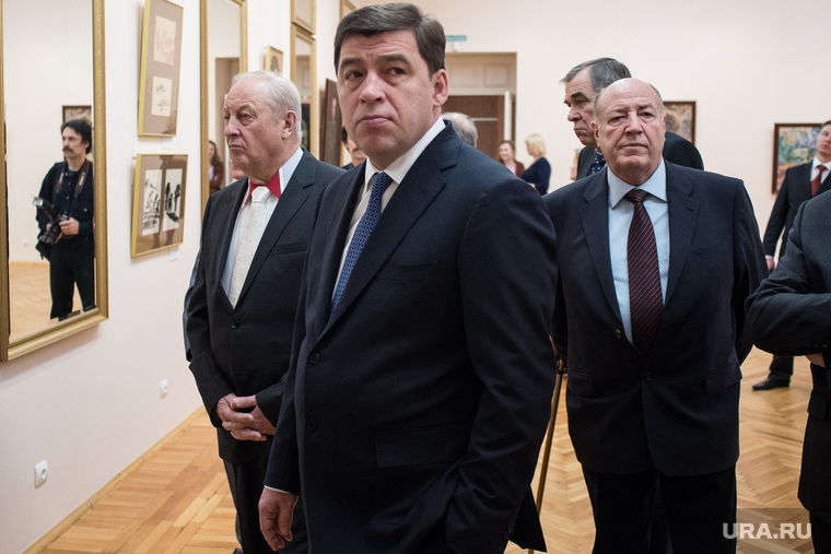 Губернаторы в музее. Екатеринбург, россель эдуард, куйвашев евгений, страхов алексей