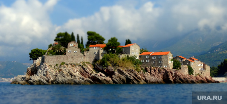 Черногория, замок, остров, черногория
