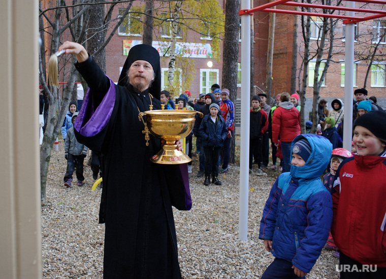 Открытие детской площадки на территории Храма святого великомученника Пантелеймона. Екатеринбург