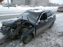 Автомобиль Максима Переплетчикова после аварии