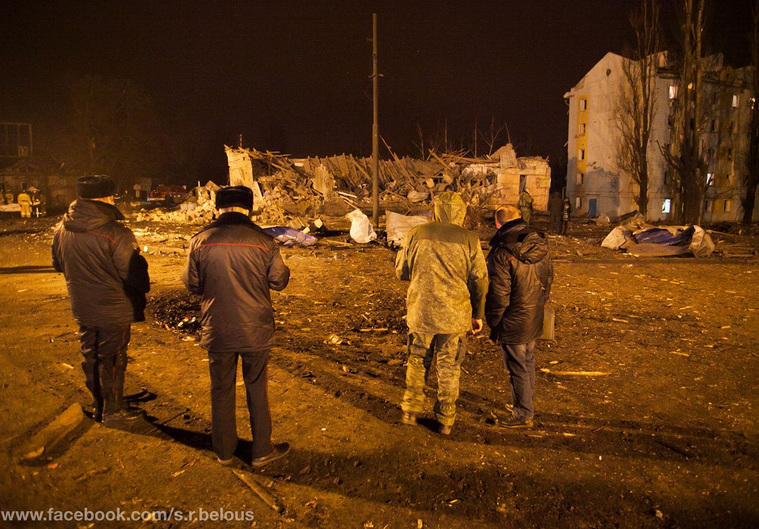 Взрыв в микрорайоне Мотель (Калининский район Донецка)