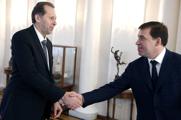 Потапов встретился с губернатором Куйвашевым во второй свой приезд в регион