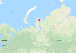 Сабетта на карте России