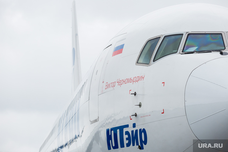 Первый полёт самолета «Виктор Черномырдин» (Boeing-767) авиакомпании Utair из аэропорта Сургут , utair, самолет, ютэир, боинг 767, борт виктор черномырдин, ютейр
