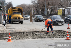 Виды Екатеринбурга, дорожные работы, ремонт дороги