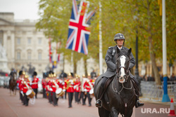 Лондон, Великобритания, конная полиция, лондон, флаг великобритании, лондонская полиция