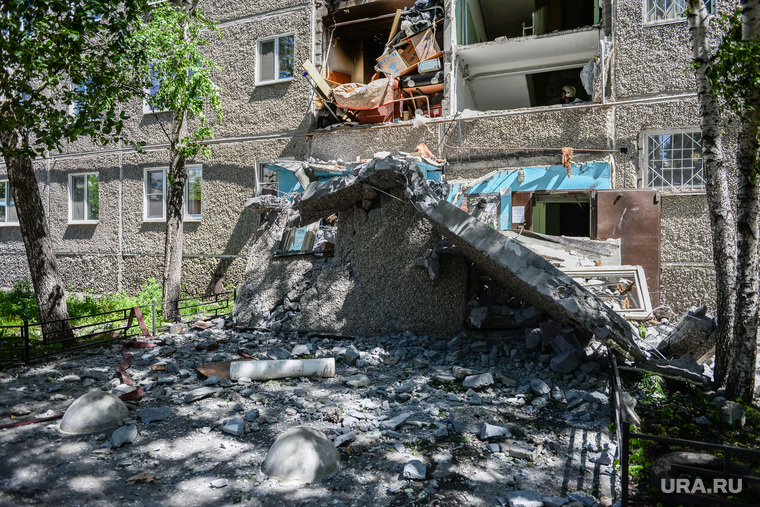 Взрыв на Сыромолотова, 28. Екатеринбург, разрушенный дом