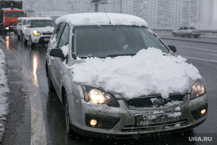 Снегопад в Москве. Москва