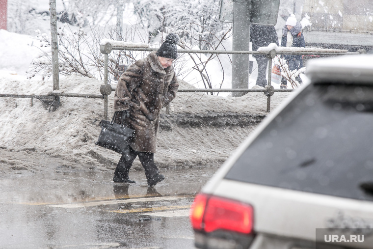 Снегопад в Москве. Москва