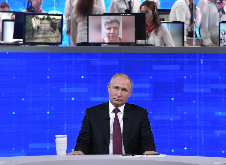 Путин отвечал на вопросы 4 часа 16 минут