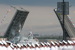 Торжественная церемония празднования Дня ВМФ на Сенатской площади. Санкт-Петербург