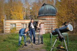 Вибе с коллегами в обсерватории