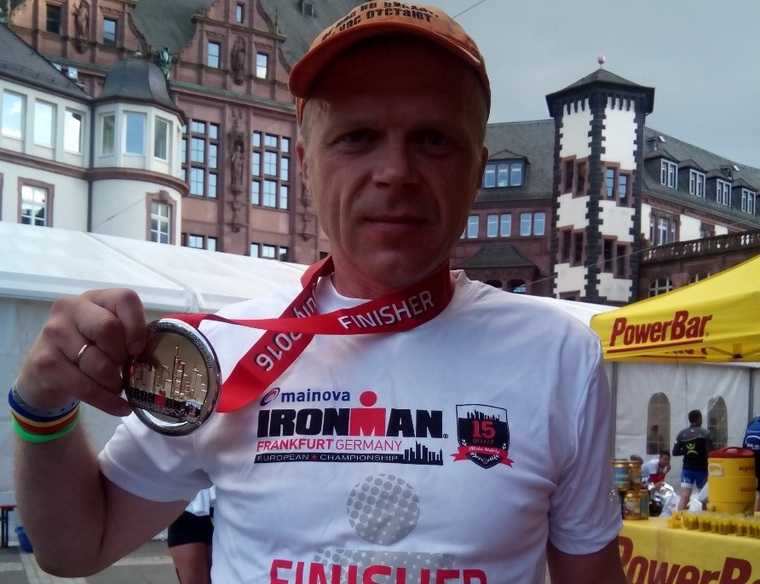 Леонид Саламатов преодолел дистанцию Ironman за 12 часов 48 минут