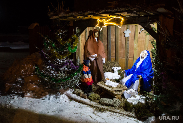 Рождество Христово в Римско-католическом приходе Святого Иосифа Труженика. Сургут, рождество, католики, святое семейство