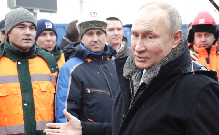 Владимир Путин лично посетил открытие развязки, которую пообещал жителям в 2019 году