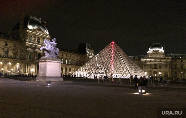 Париж, пирамида, лувр