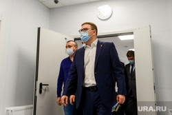 Алексей Текслер на строительстве второй очереди инфекционной больницы. Челябинск