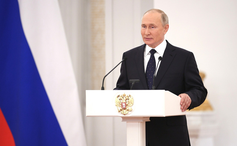 Владимир Путин впервые принял в Кремле весь состав Госдумы