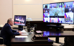 Совещание Владимир Путин провел по видеоконференцсвязи