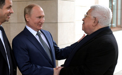 Президенты Владимир Путин и Махмуд Аббас встретились в Сочи, как добрые друзья