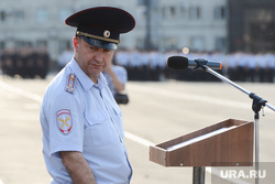 Гарнизонный развод сил и средств полиции, задействованных в очередном оперативно-профилактическом мероприятии «Ночь». Челябинск